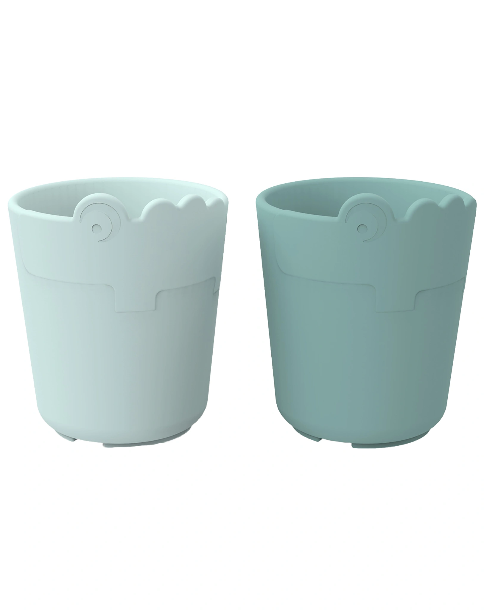 Kunststoff-Becher KIDDISH - CROCO 2er Pack in blau