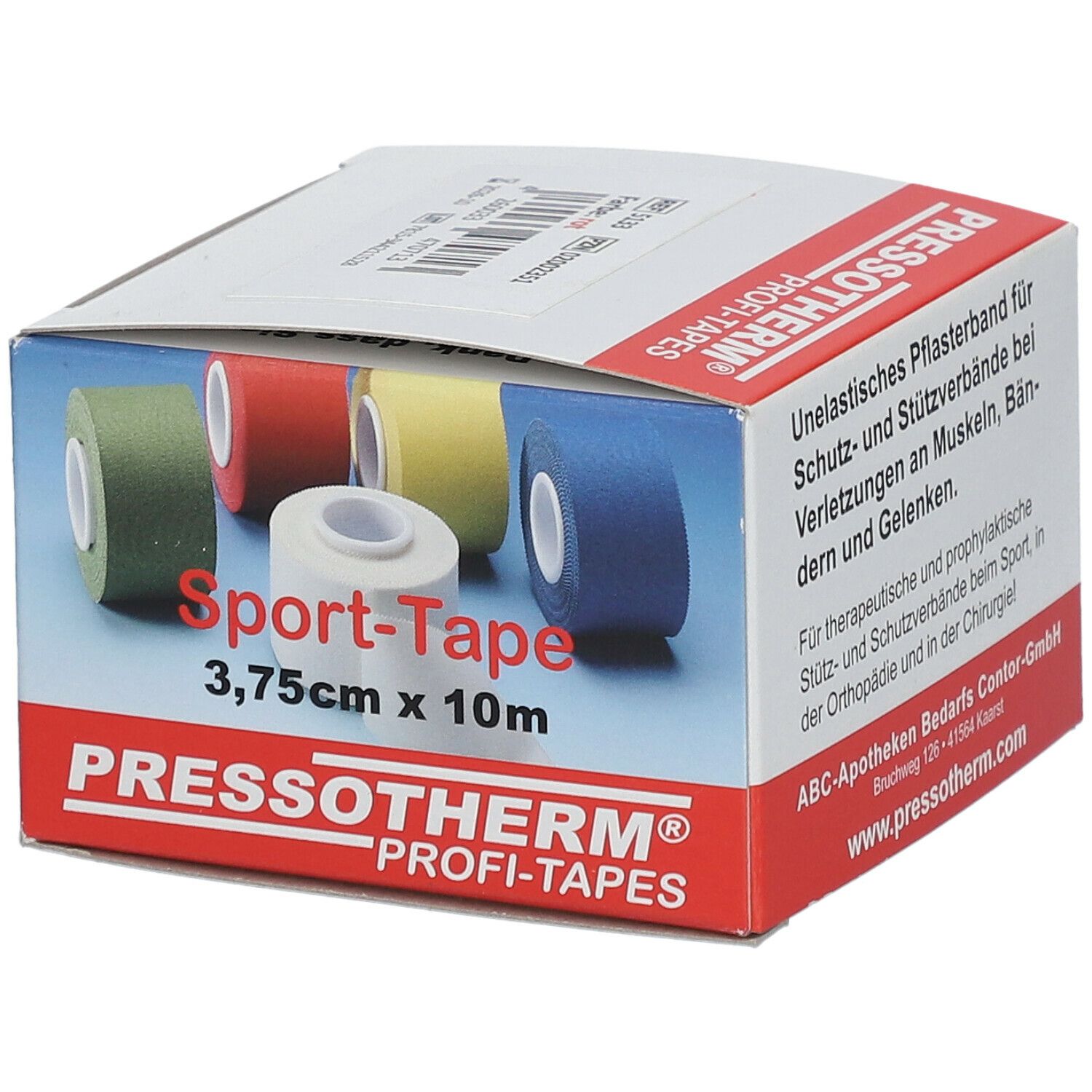 Pressotherm® Sport-Tape 3,8 cm x 10 m rot