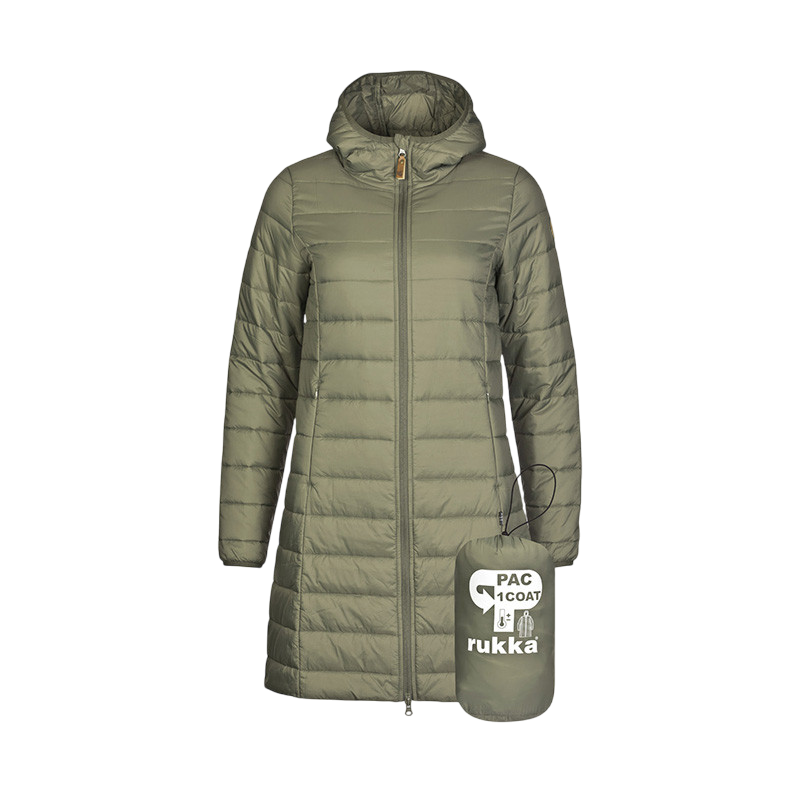 Frauen Thermo Mantel Pac Coat tea leaf