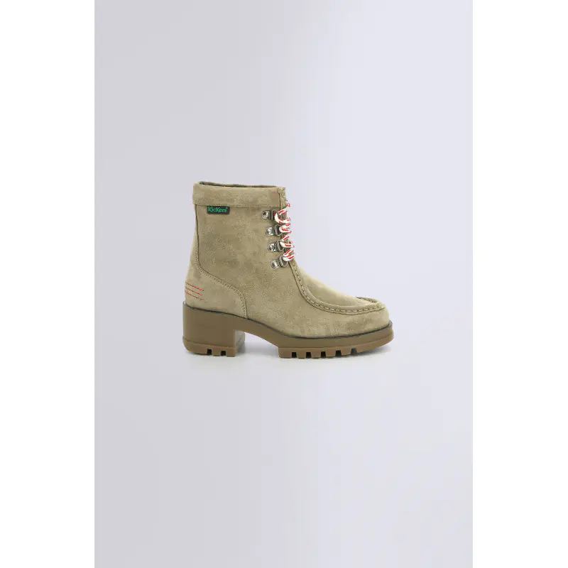 KICK HALABI BEIGE BOTTINES Cuir  Femme
