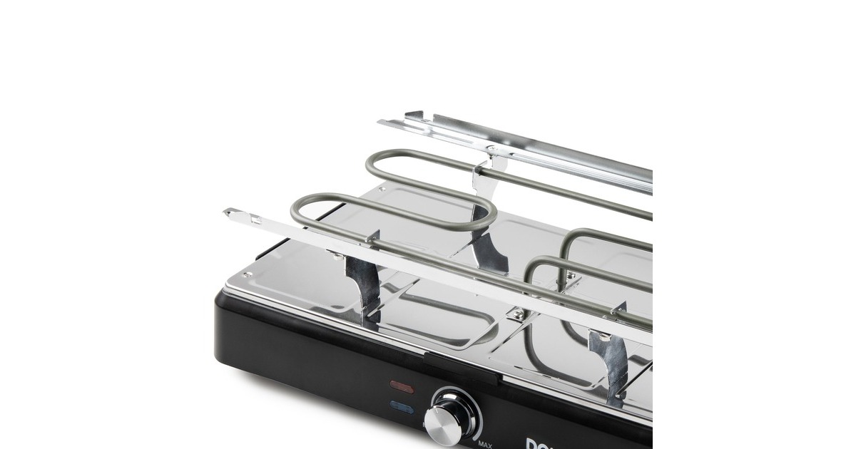 DomoRaclette-grill DO9261G gourmetstel  (Zwart/houtkleur)