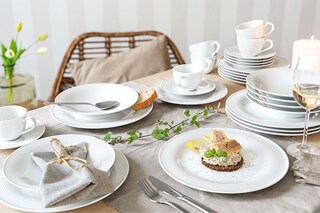 Seltmann Weiden Kaffeeservice BEAT 18-teilig weiß