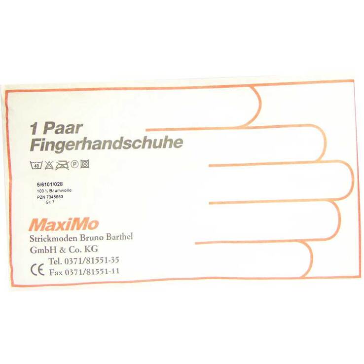 Handschuhe Baumwolle Größe 7 stärk. Material, 2 St