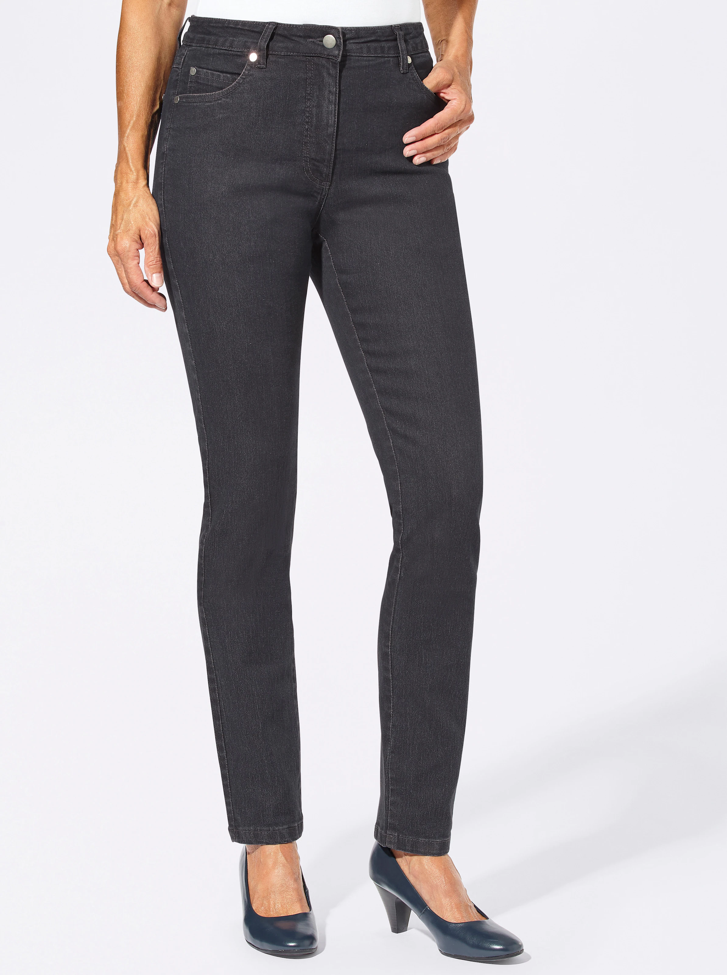 5-Pocket-Jeans in grau