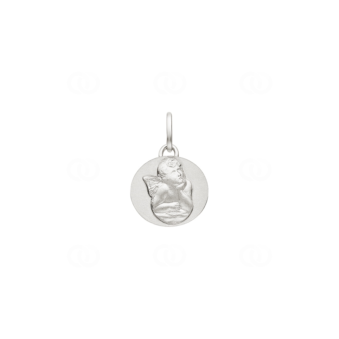 Anhänger 925 Silber rhodiniert Schutzengel 15x15mm