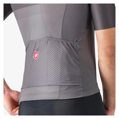 Maillot à Manches Courtes Castelli Simbolo Homme Gris Noir