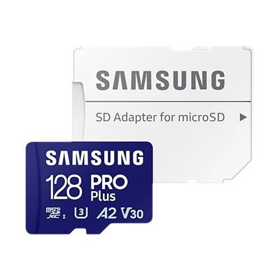 Samsung PRO Plus MB-MD128SA - Carte mémoire micro SDXC - 128 Go - bleu