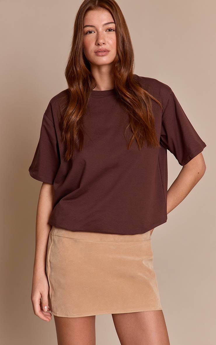 Sable Mini Jupe En Synthétique