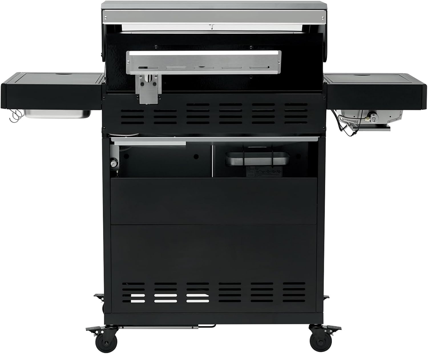 TAINO PLATINUM YAMARA DARK 4+2 Gasgrill Set Stahl 4 Brenner Keramik Sear-Burner Keramik Backburner Piezo-Zündung Abdeckhaube