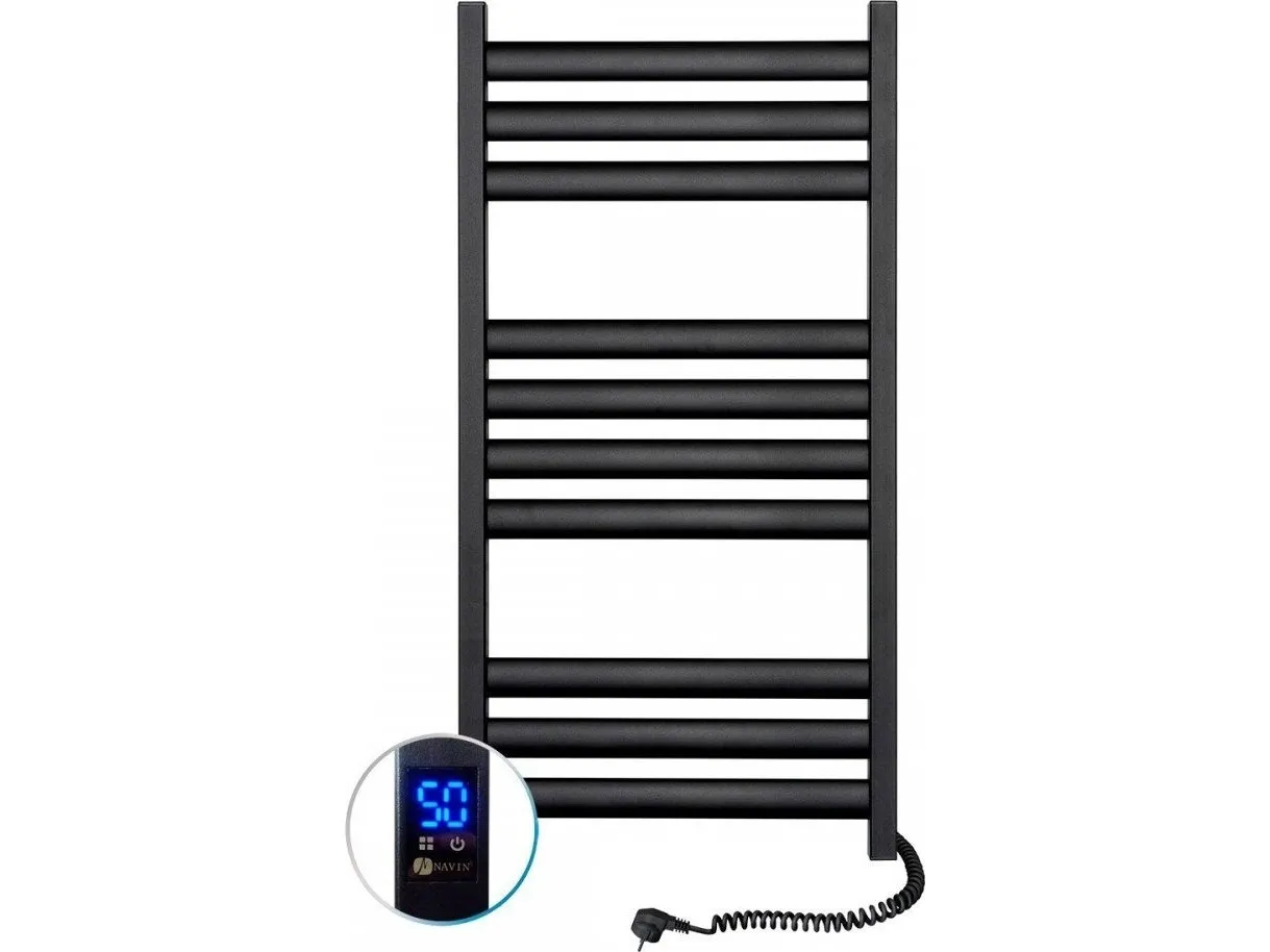 Grzejnik łazienkowy Navin Electric towel dryer Navin Ellipse 500*1000 Sensor right black 12-245053-5010