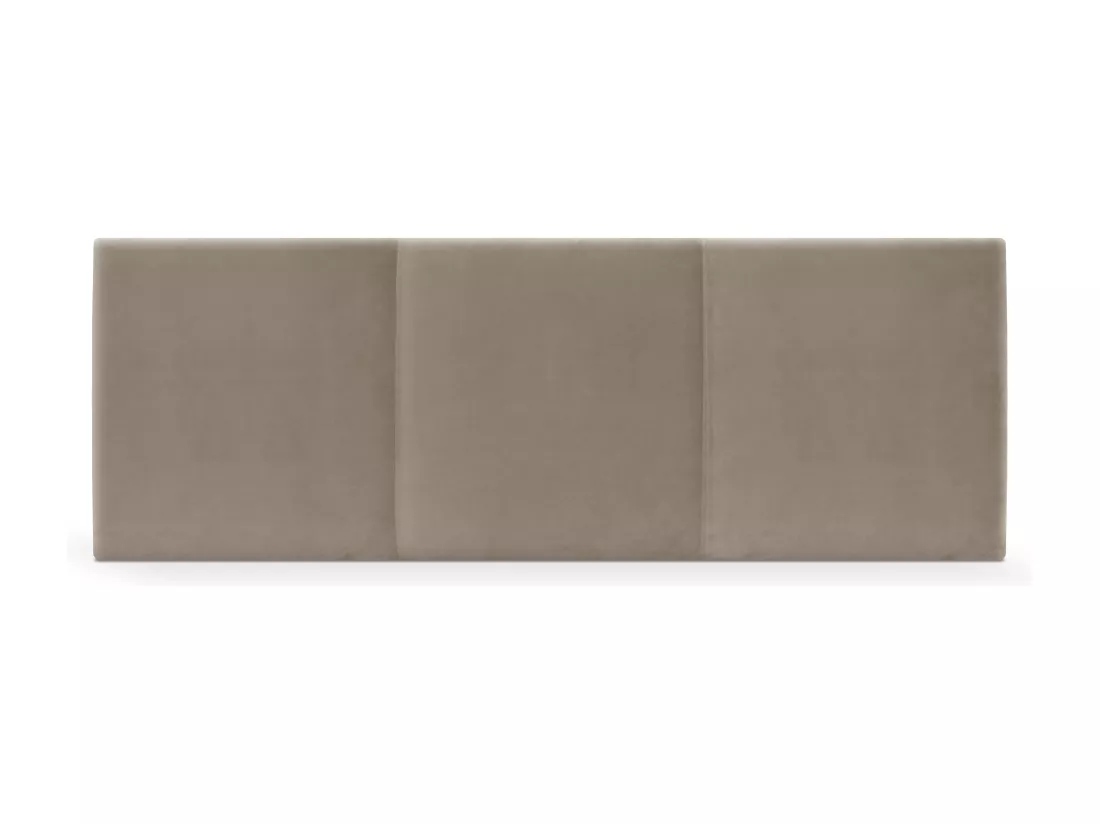 DHOME Tête de lit en velours lisse avec trois panneaux 160x50cm Lits 150/160 - Beig
