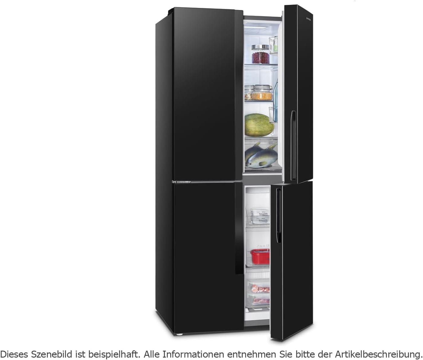 Gorenje NRM818EMB French Door Kühl-Gefrier-Kombination Schwarz