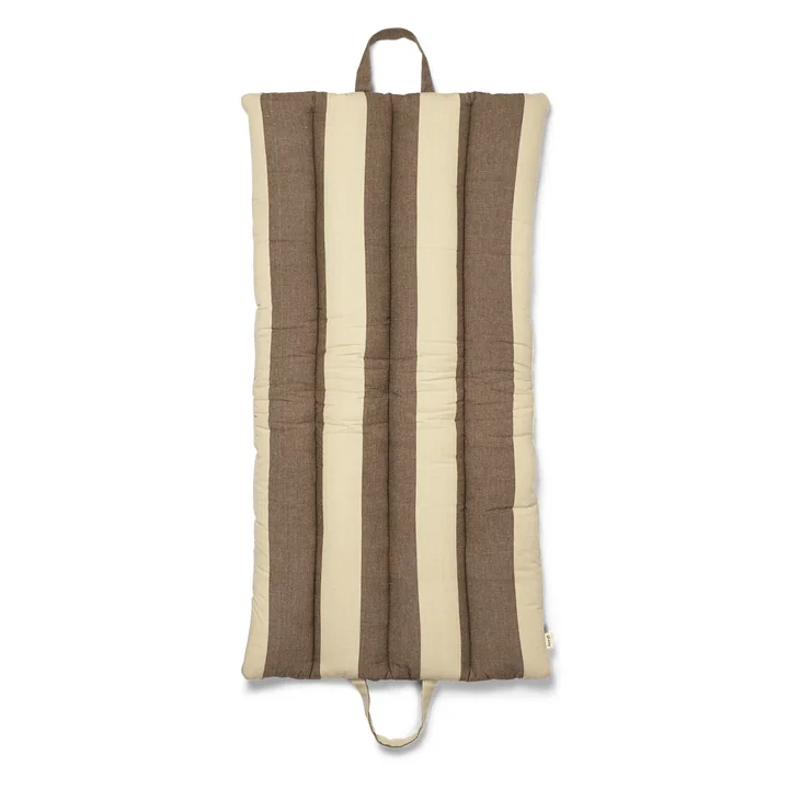 Ferm Living - Strand Faltmatte, braun / beige