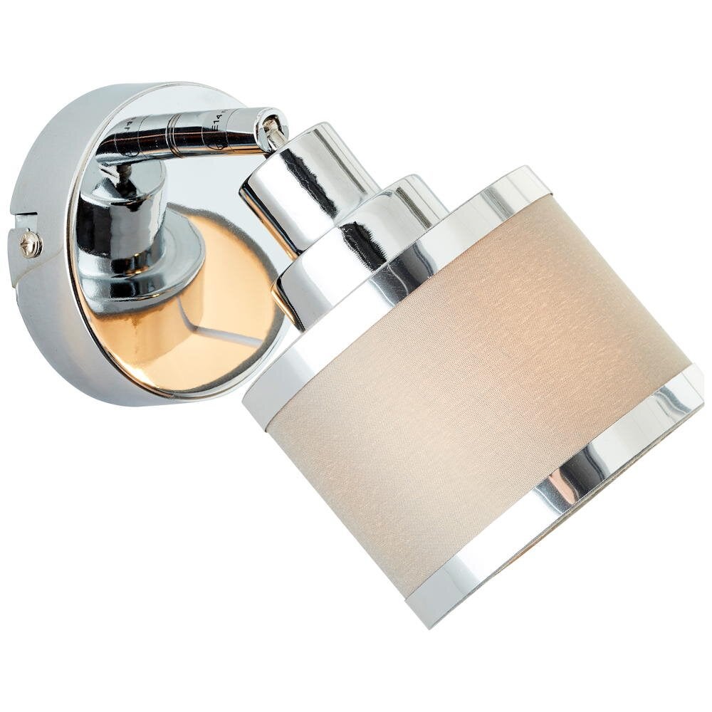 Wandlamp Alexia in grijs en chroom E14