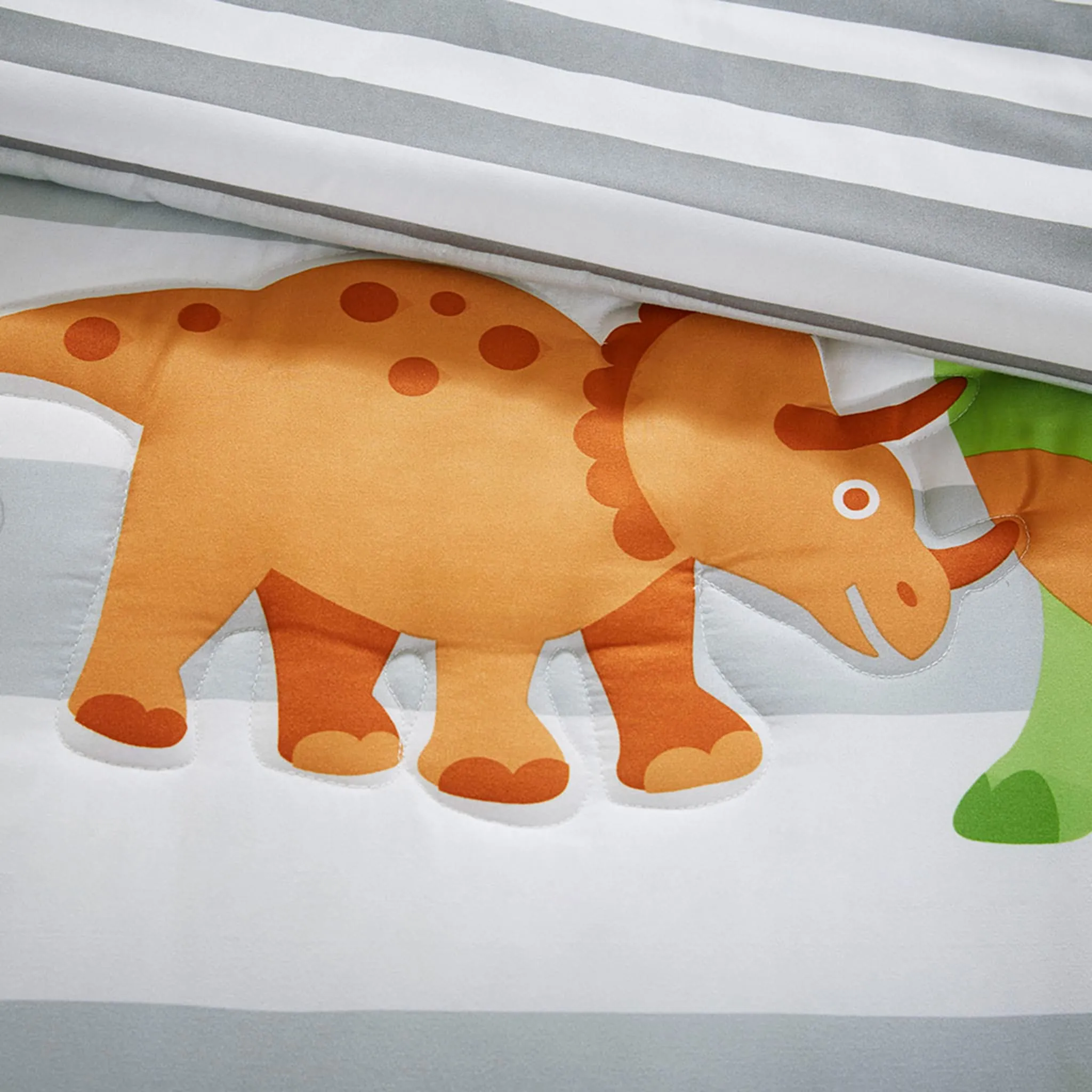 Clément - Maison Douillette 3 Morceaux Lit Simple - Dinosaures