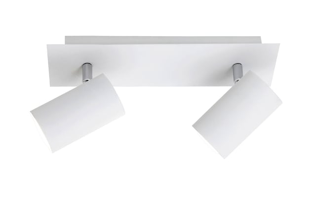 TRIO Retrofit Deckenlampe mit 2 Spots Marley weiß 30x9cm 15cm verstellbar