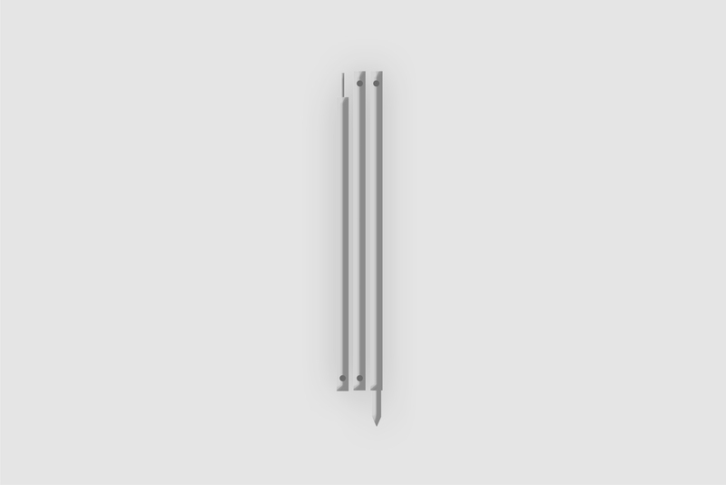Bent Alu Teleskop Stange