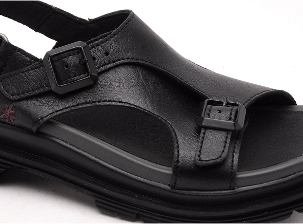 Art nu pieds plats femme 1551 binnighan noir