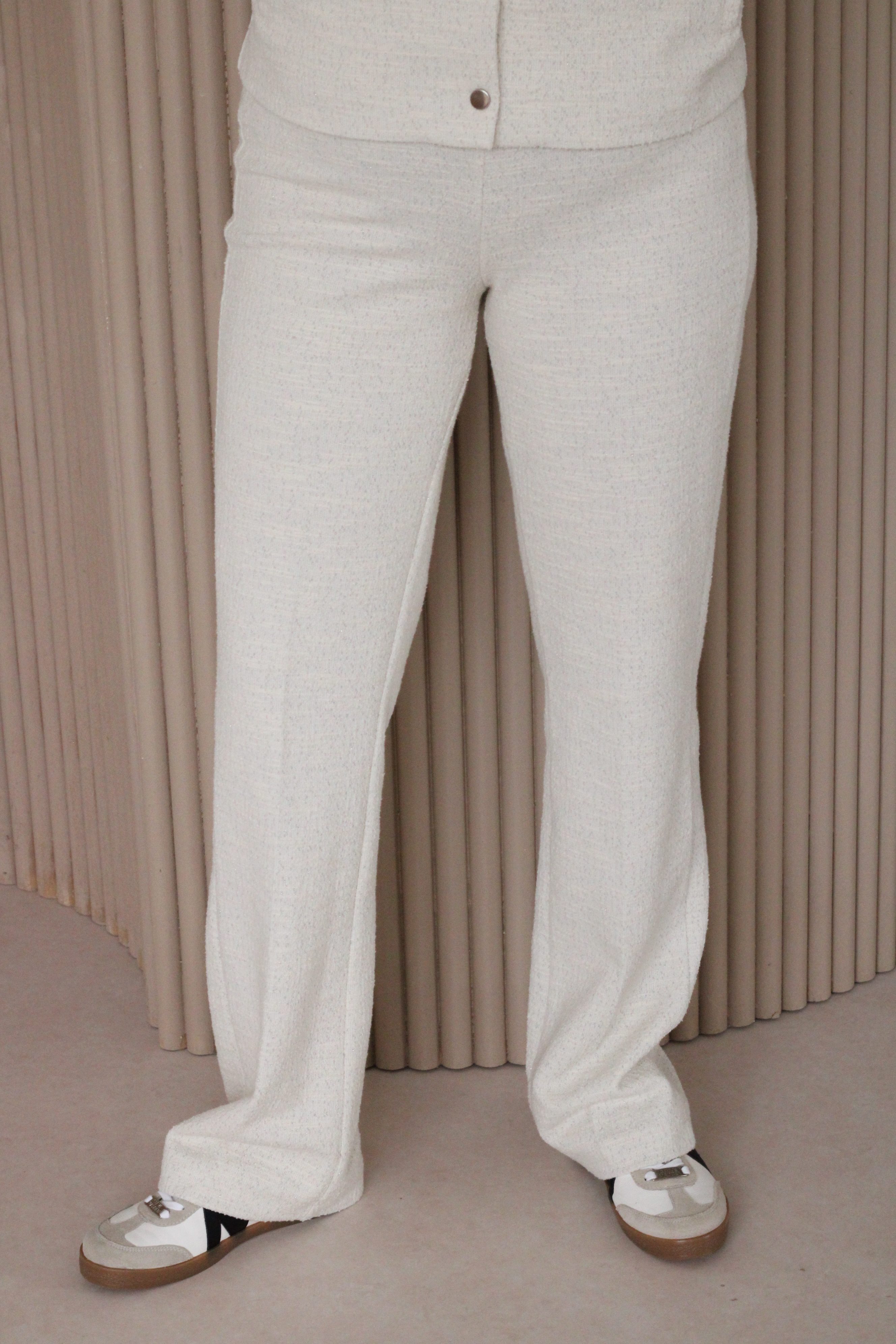 Zoso - Sam Luxury Boucle Pants - Off White