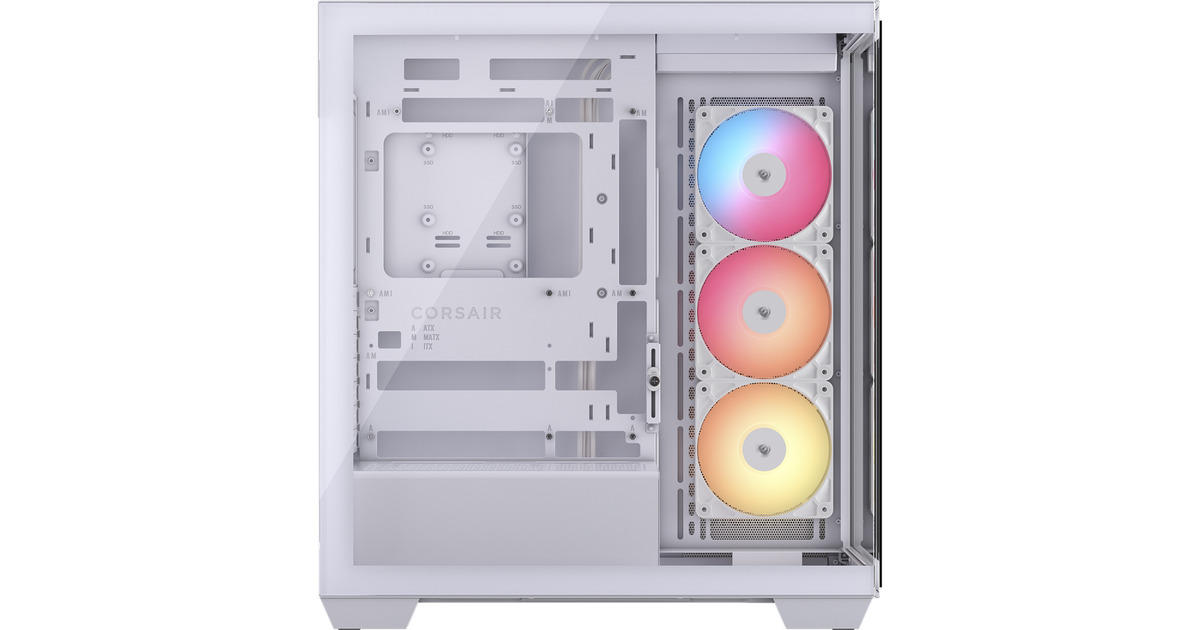 Corsair3500X RS-R ARGB midi tower behuizing  (Wit | 2x USB-A | 1x USB-C | RGB | Tempered Glass)
