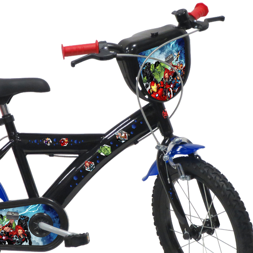 Bicicleta infantil Avengers de 16 polegadas para crianças de 5 a 7 anos.