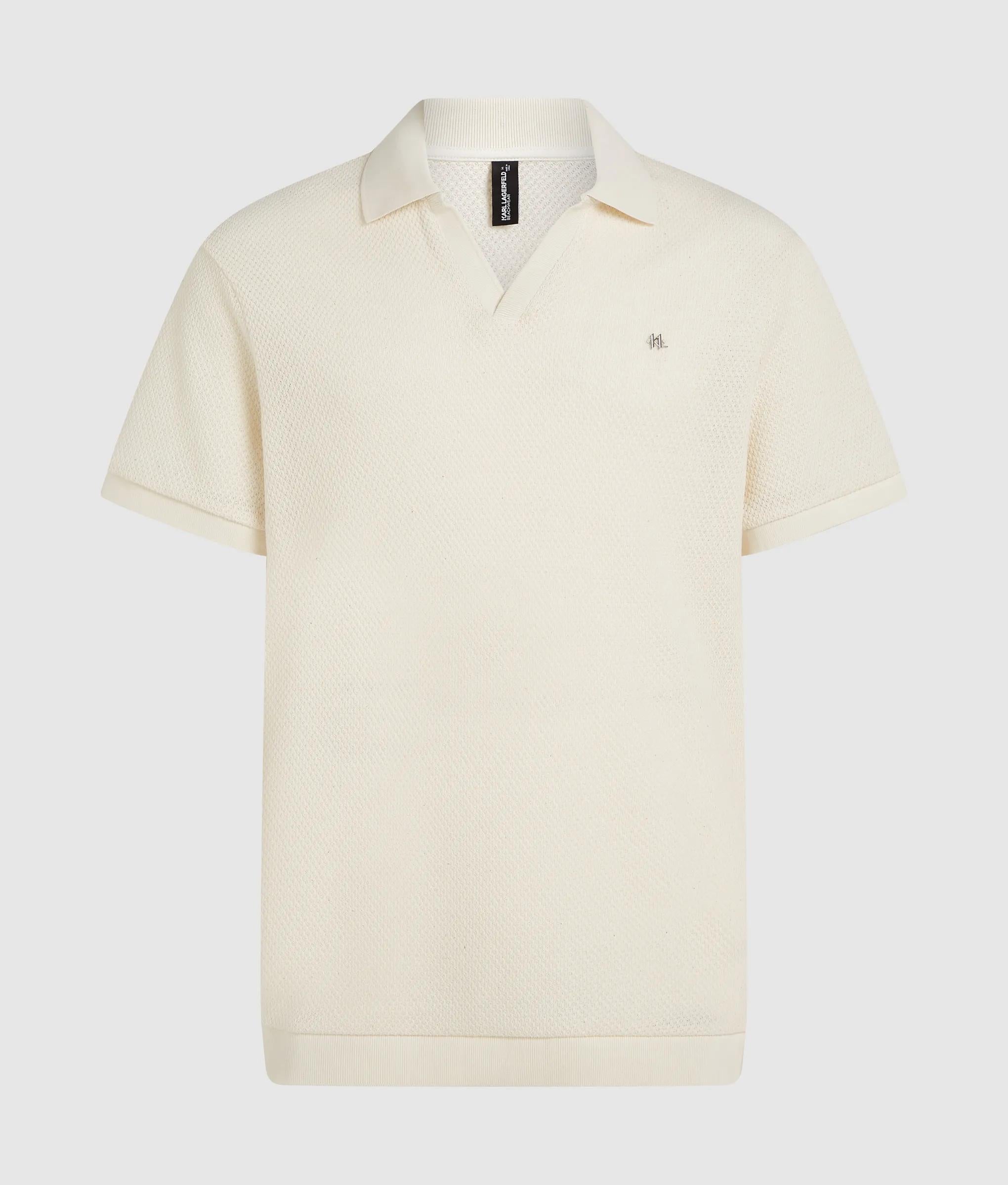Metaal Monogram gehaakt polo shirt