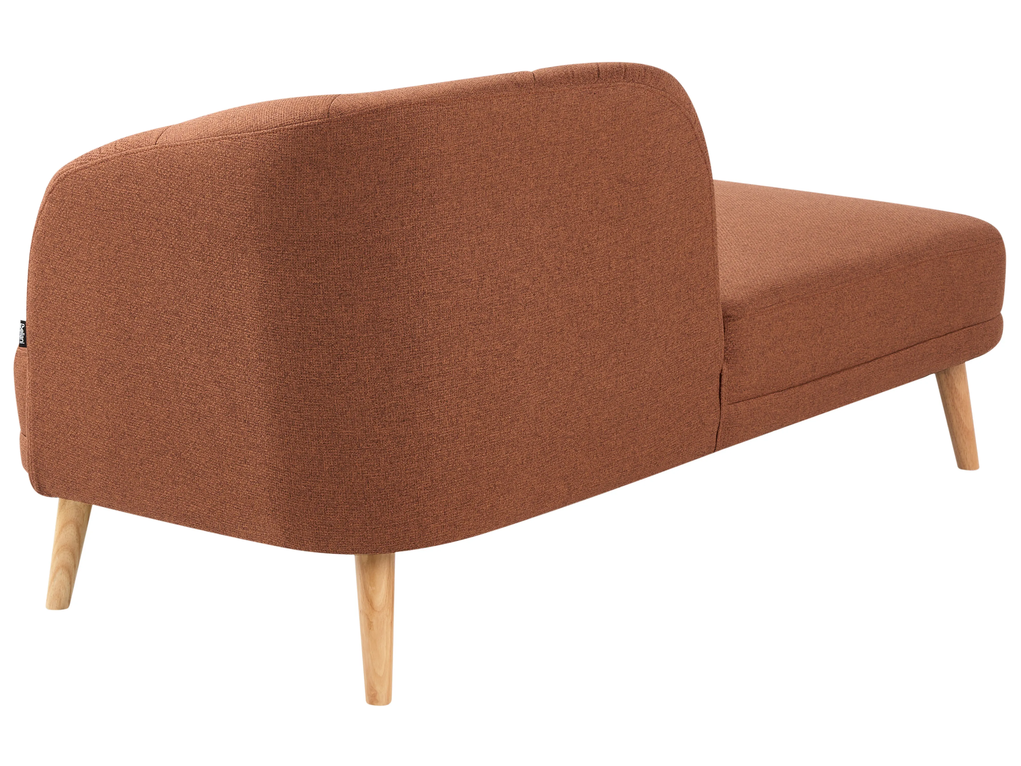 Rechtszijdige chaise longue TANLAY Stof Goudbruin