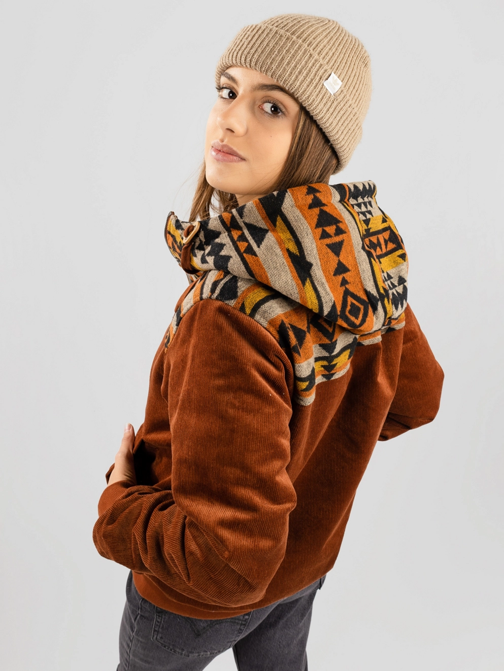 Iriedaily Indi Spice Jacket red brown