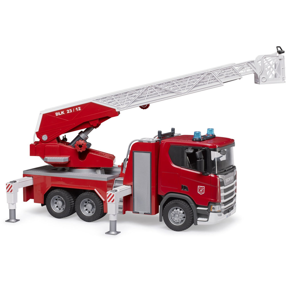 Køb Bruder Scania Super 560R fire engine w ladder, waterp.LS