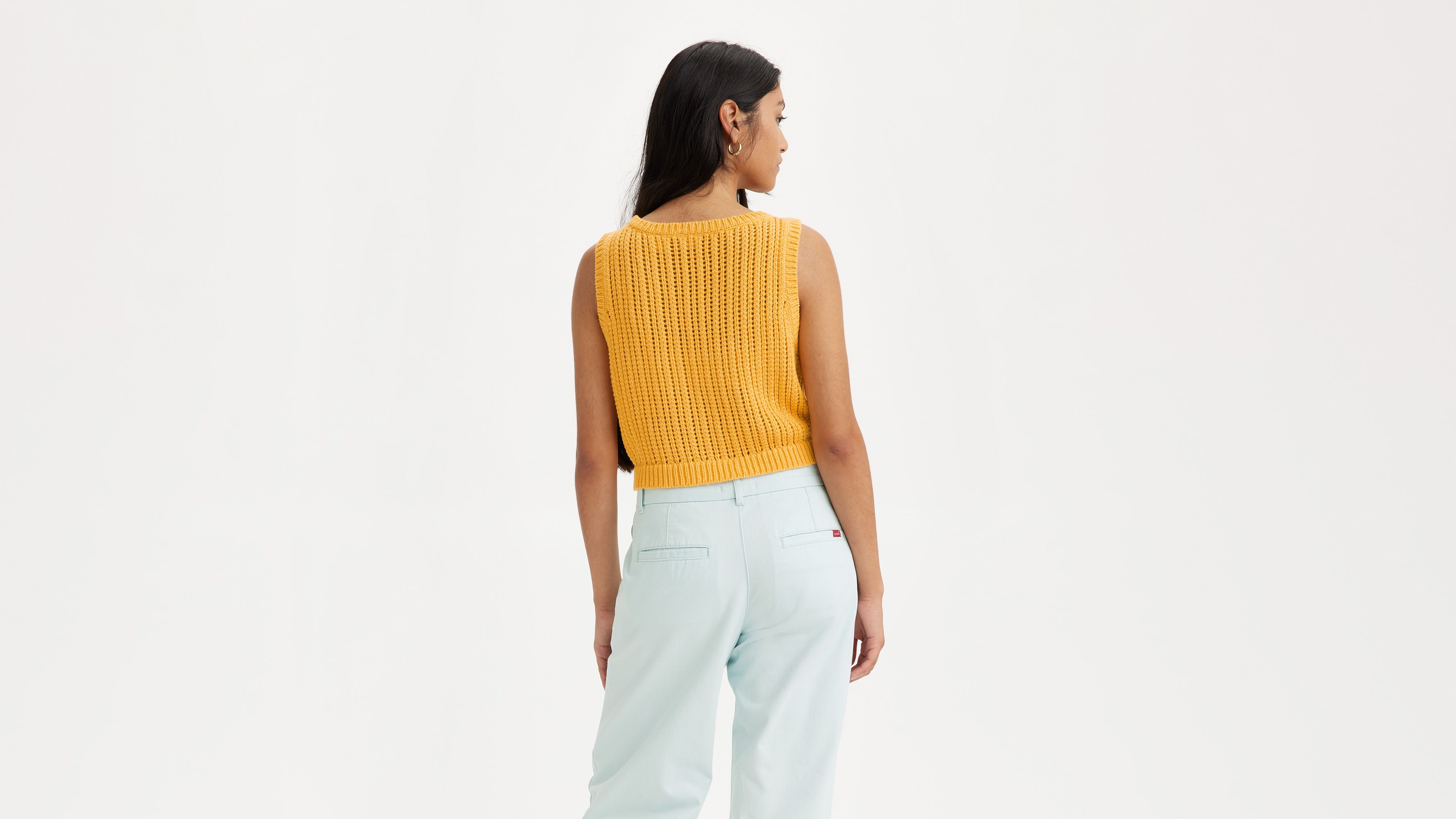 Gilet sans manches bleu layette - Amber Yellow - Orange
