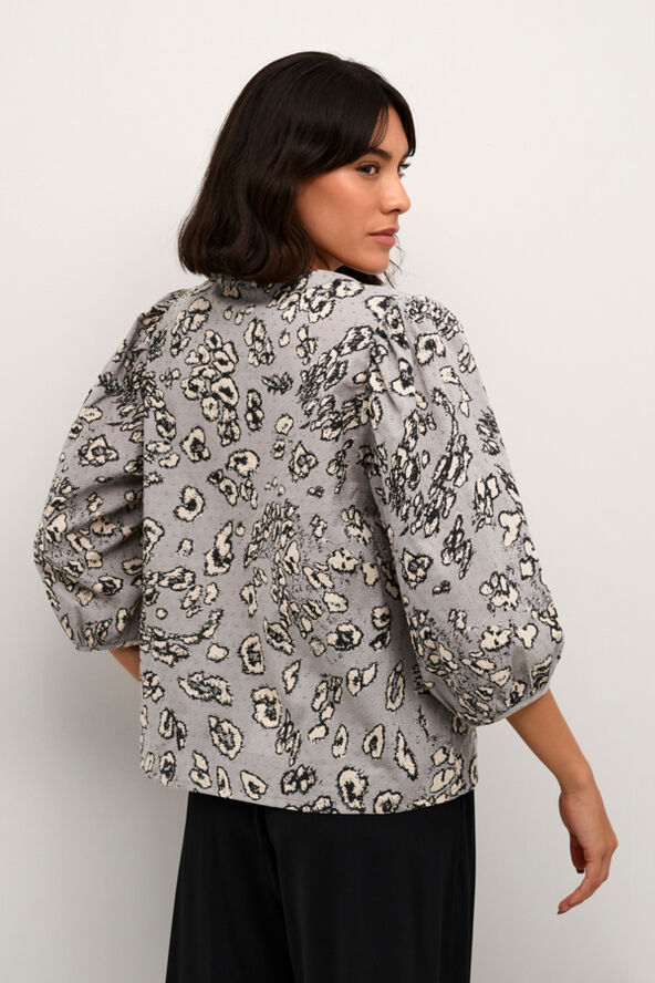 Kaffe KAliga Blouse Grey / black leopard
