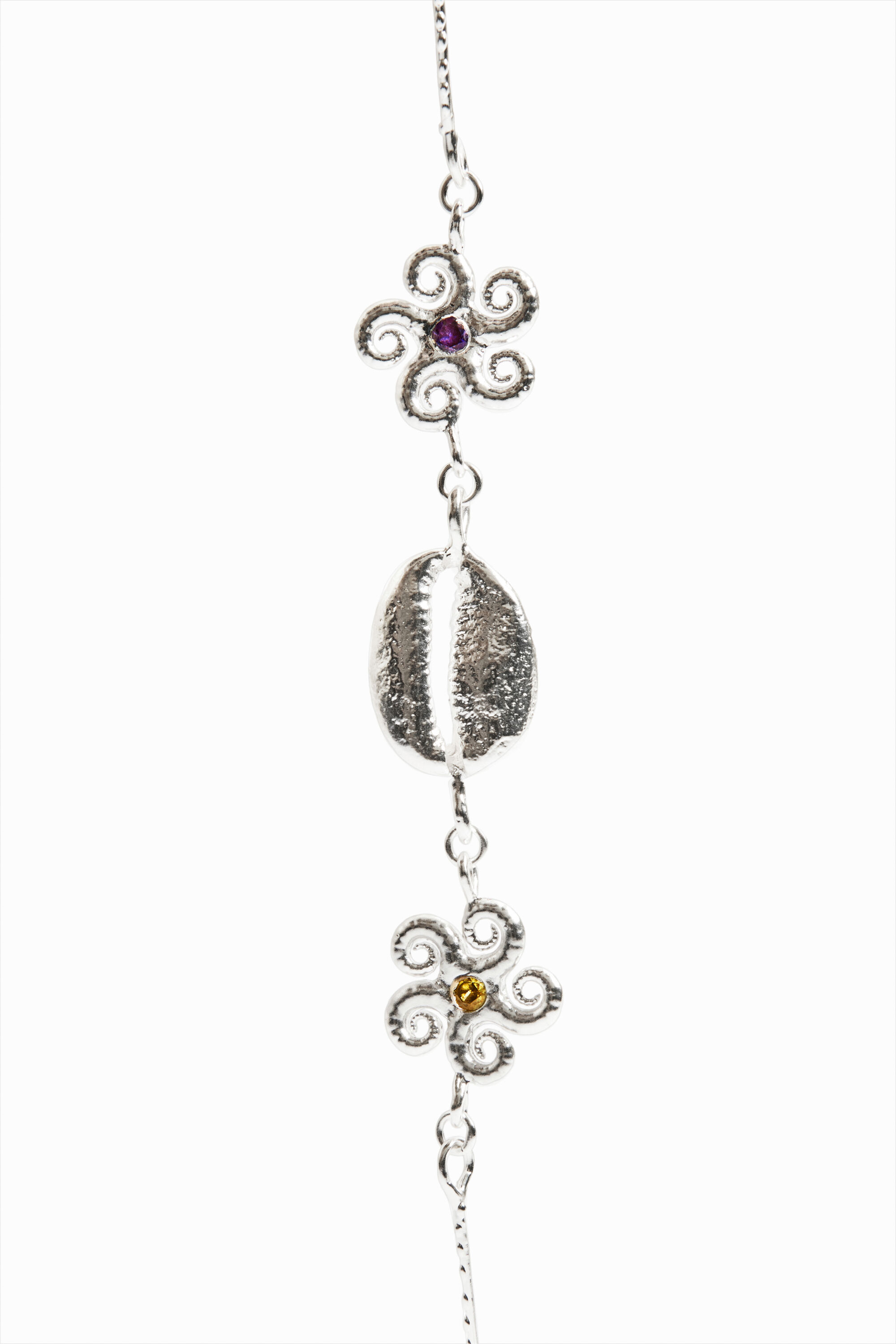 Choker coquillage plaqué argent Zalio