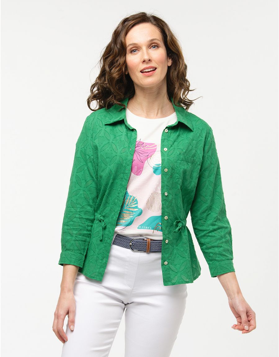 Veste chemise verte