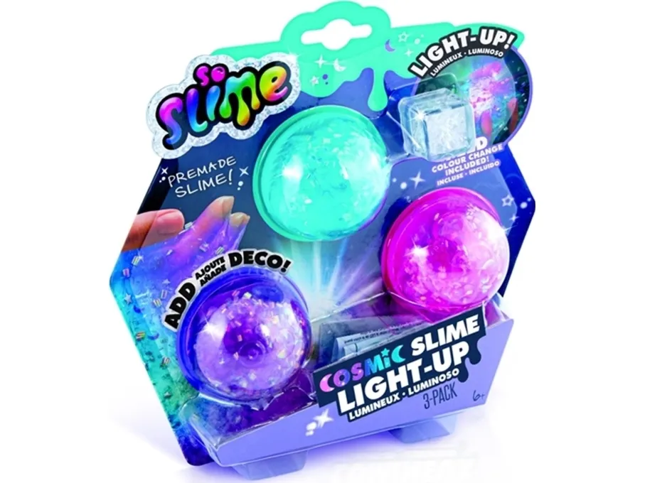 So Slime Lysende Kosmisk Crunch Slim 3-pak