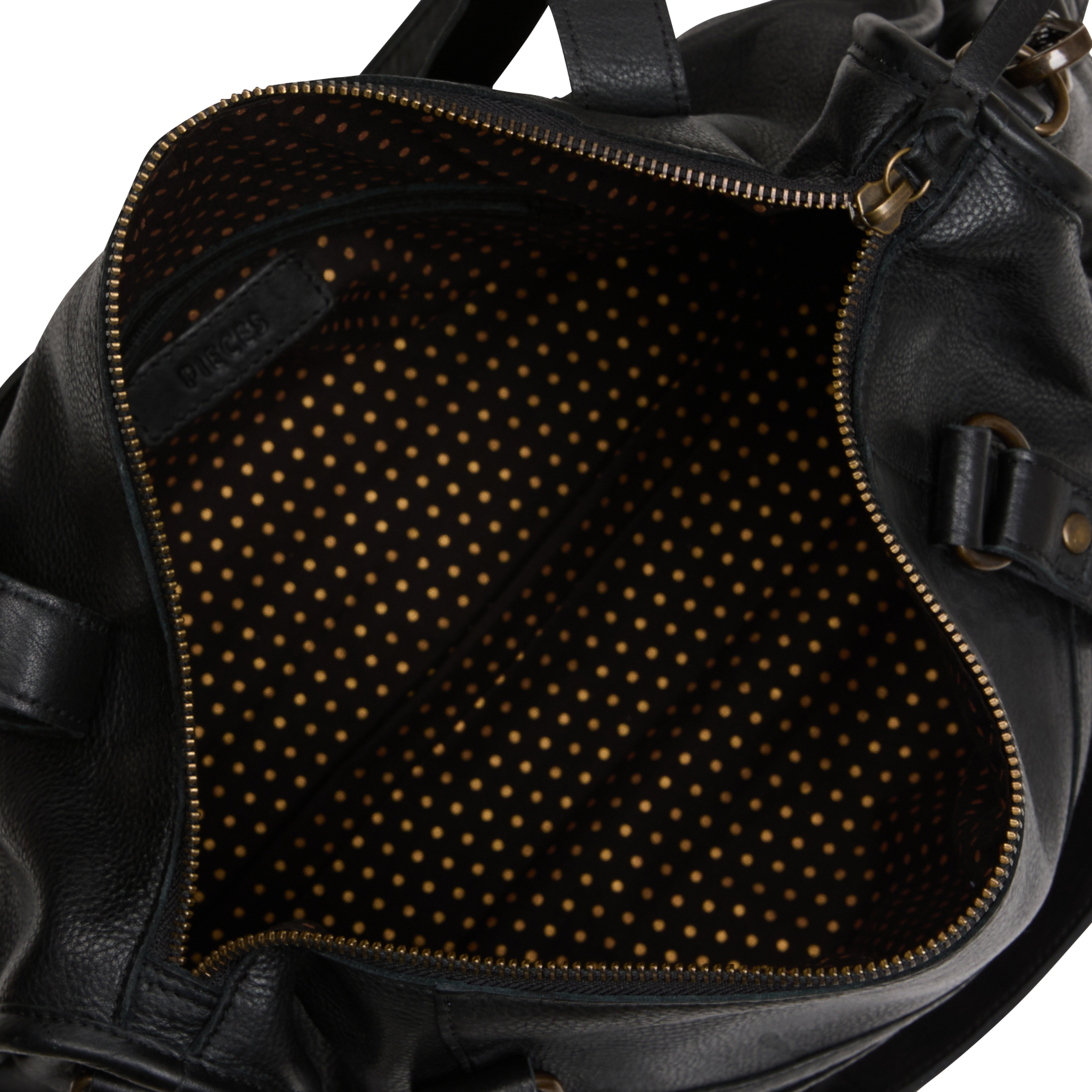 LULA - Sac shopping en cuir | Noir