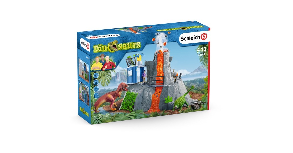 SchleichDinosaurs - Grote vulkaanexpeditie speelfiguur