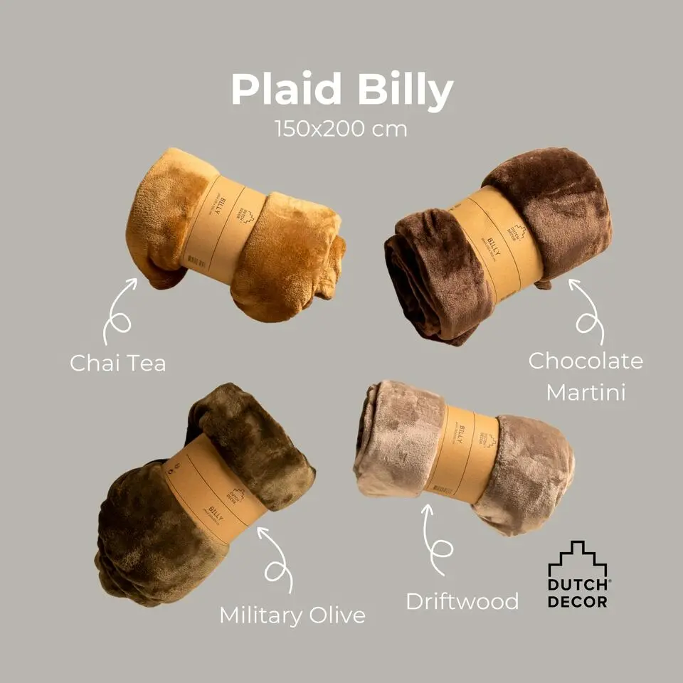 Plaid Billy - Chocolate Martini - 150x200 cm