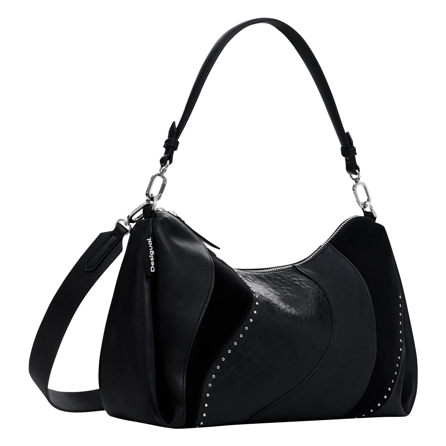 Sac à main motif vagues | Noir