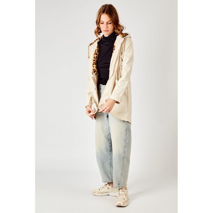Veritas-Waterafstotende parka luipaard fake fur