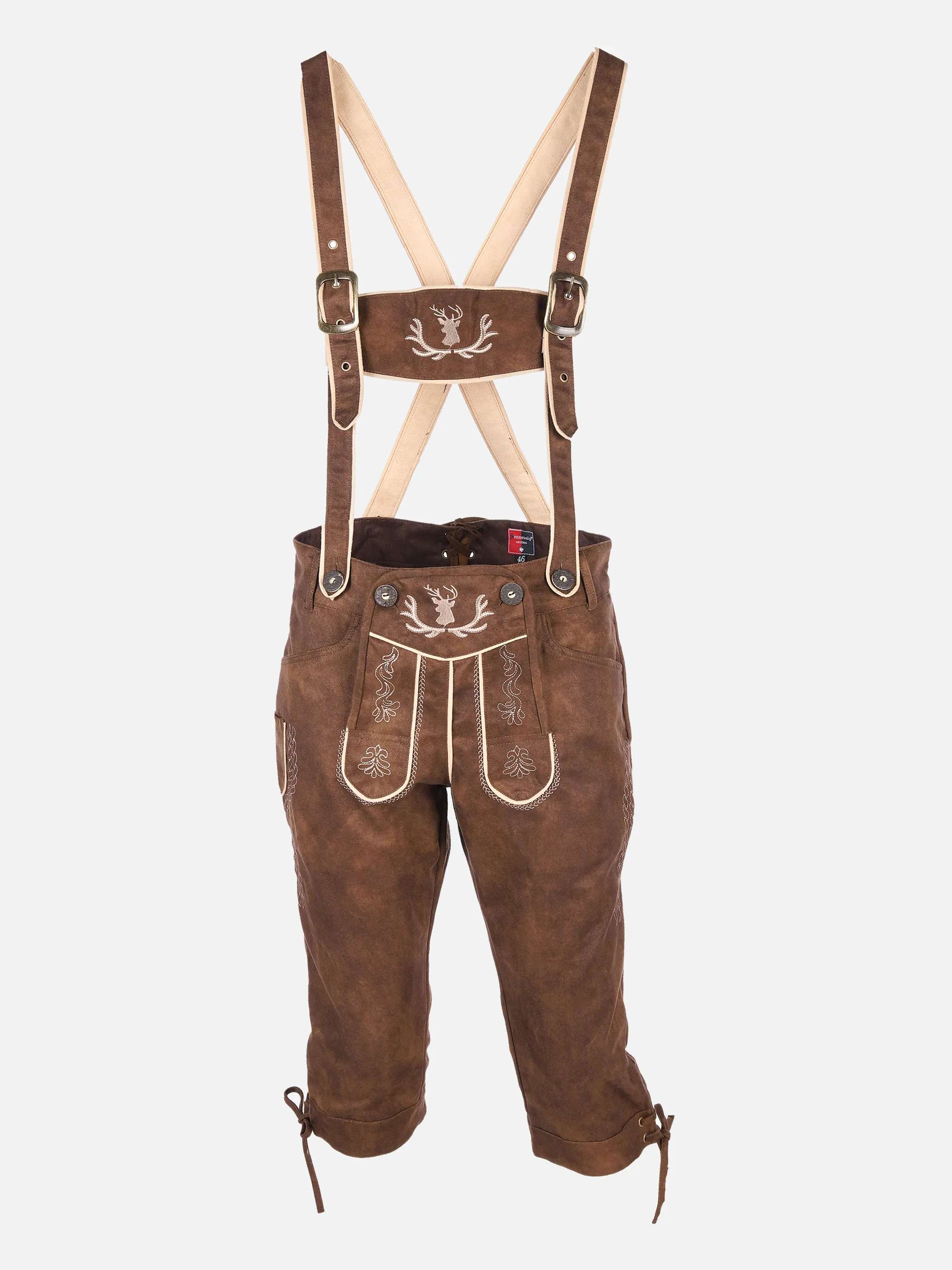 Herren Trachtenhose mit Stickerei in 3/4 Länge