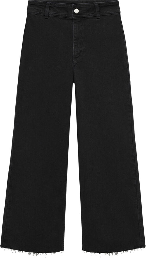 MANGO Catherin culotte high rise jeans Open grey
