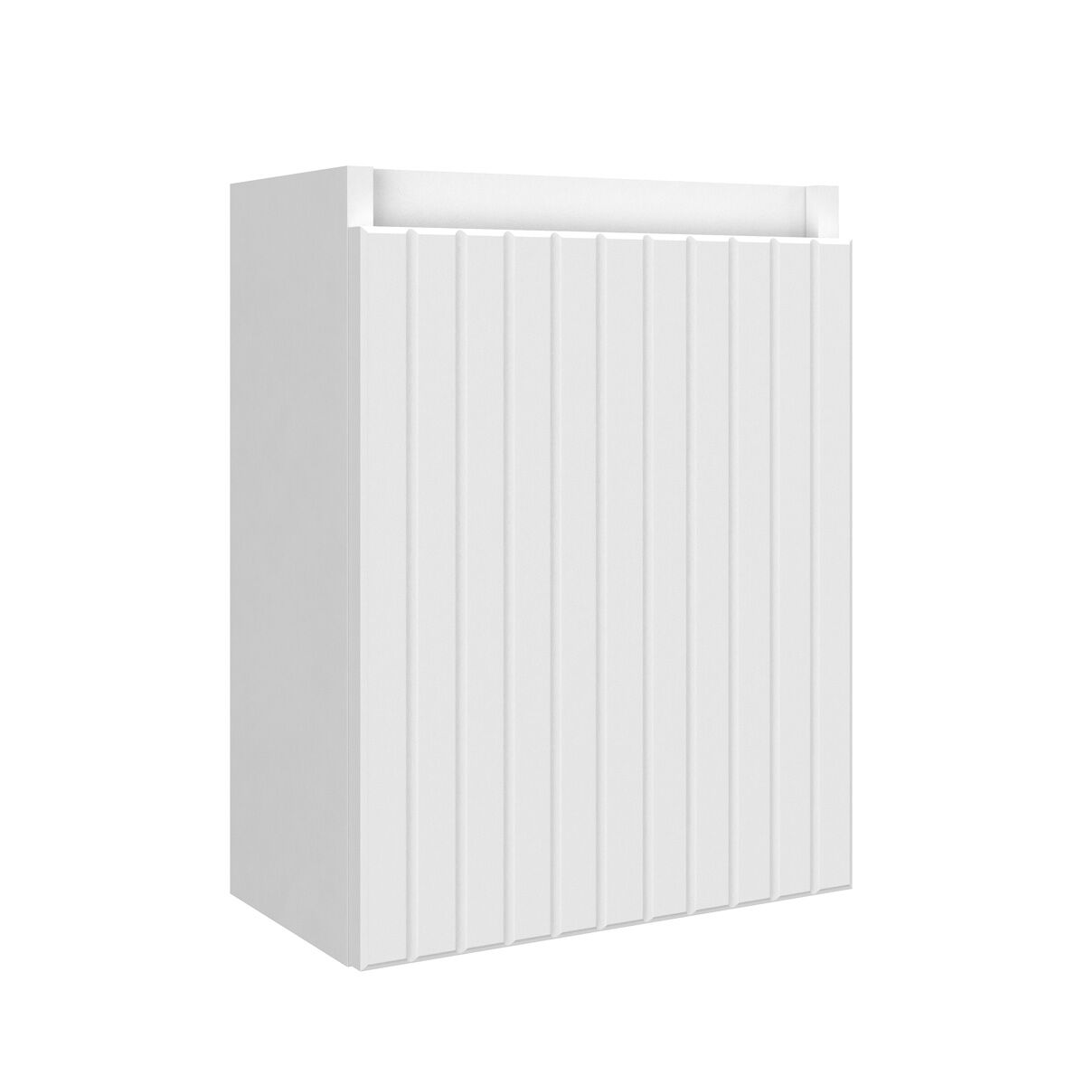 Fontana Athens Portoro Gold toiletmeubel met ribbelfront 40cm wit mat