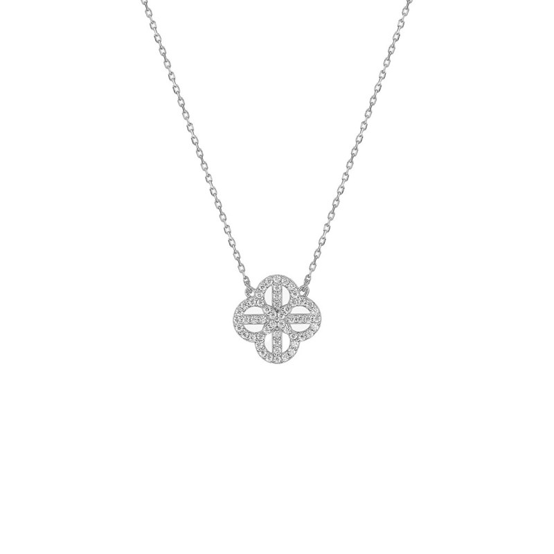 Collier Femme - Or 18 Carats - Diamant 0,21 Carats - Longueur : 42 cm