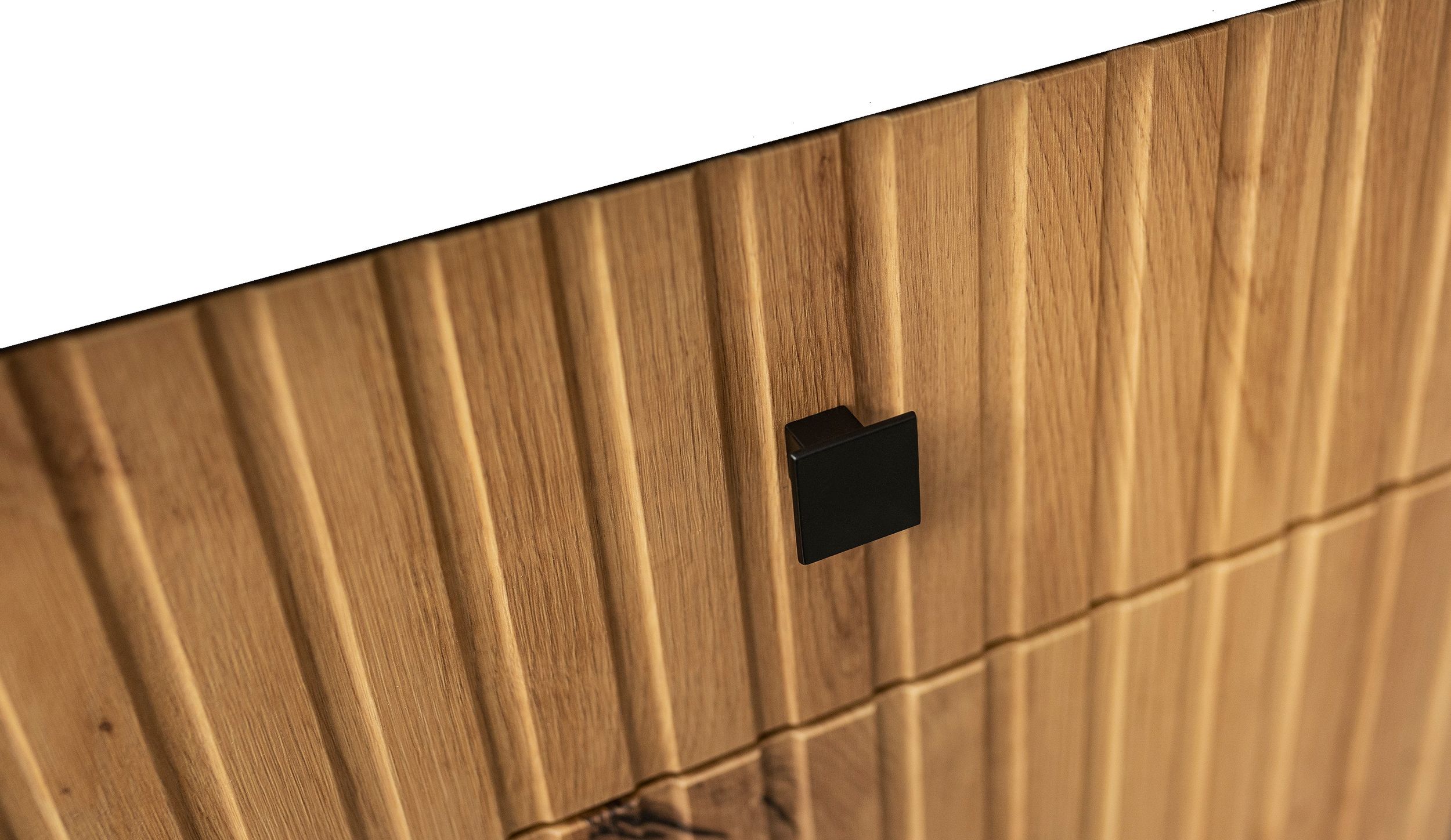 Küche AVA Artisan Hängeschrank 45 cm Lamellenoptik Küchenzeile Einbauküche