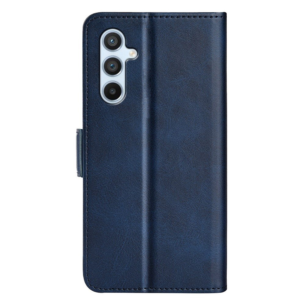 Samsung Galaxy A54 5G Vintage Leder Tasche Flip Cover Fashion Design - Blau