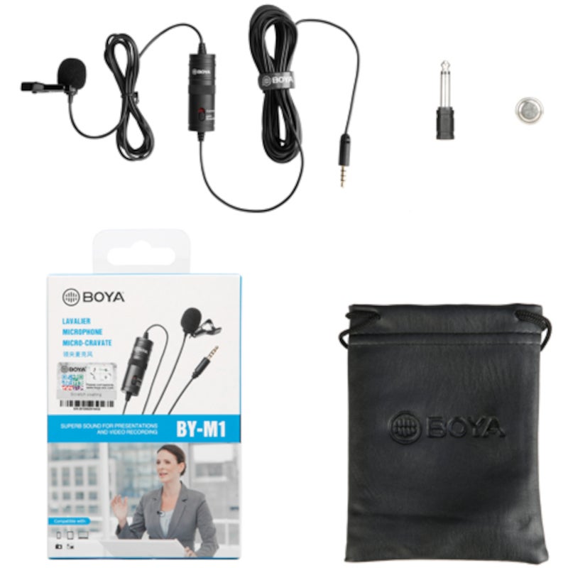 Boya BY-M1 omnidirectionele lavalier microfoon