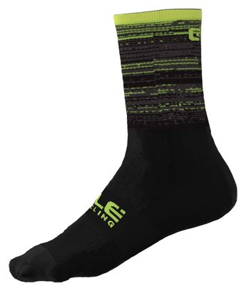 Chaussettes Unisexe Alé Q-Skin Scanner Noir/Jaune Fluo