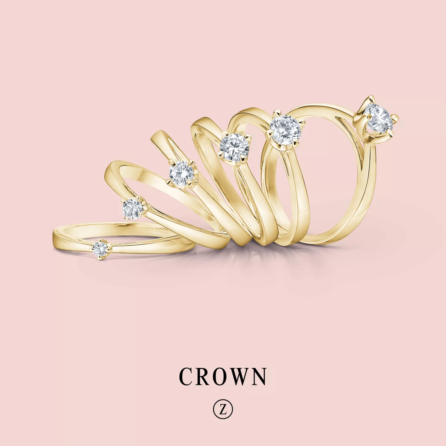 Mads Z Crown Ring 14 kt. Guld 0,08 ct. 1541609