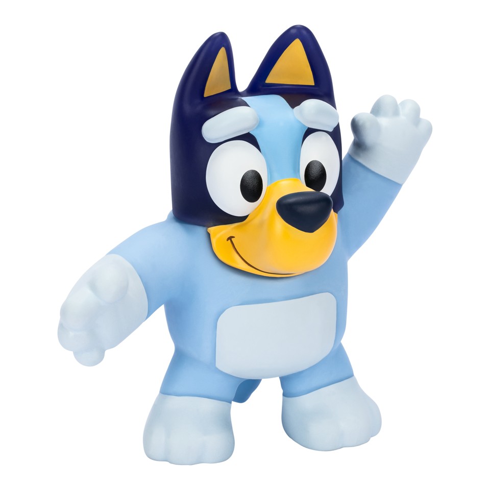 Strækbare Bluey og Bingo figurer