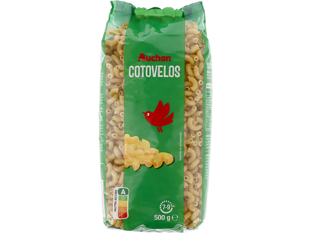 MASSA AUCHAN COTOVELOS 500G